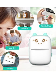 Houmt Label Maker Mini Photo Printer Bluetooth Inkless Printer with 1 Roll Thermal Printing Paper Compatible with iOS Android Small Pocket Printer for Photo Notes Receipt Memos  - Image 5