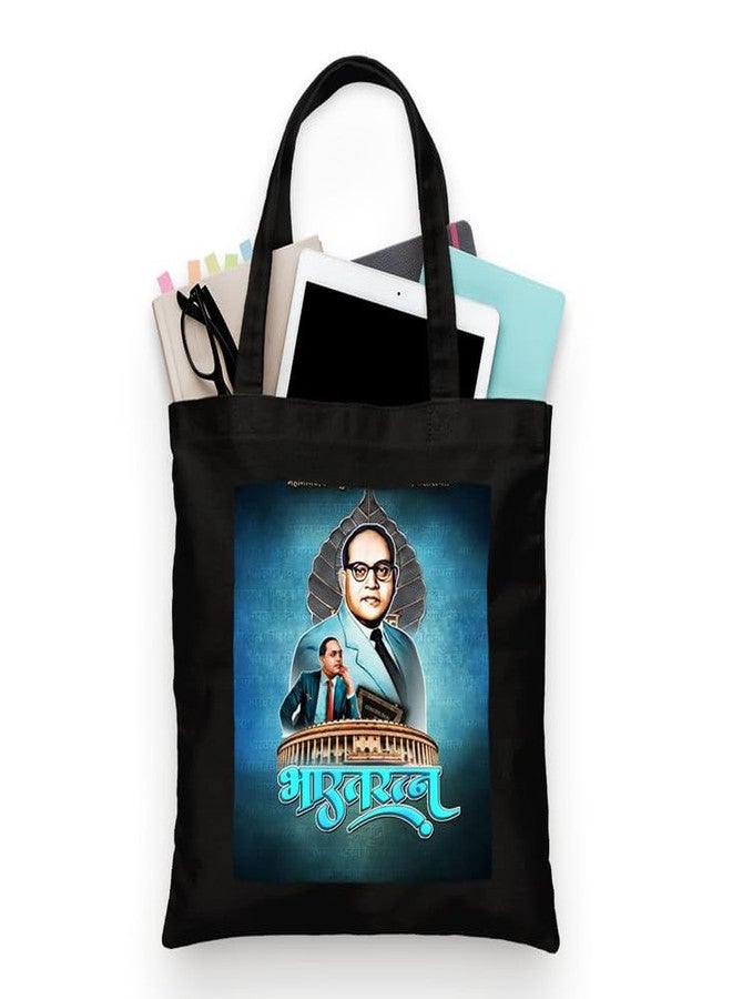 PrintingZone Dr Bhim Rao Ambedkar Canvas Printed Tote Bag For Women | Zipper & Pouch | Shopping/Grocery Bag | Multi-Purpose Bag | Reusable Cotton Handbags, Canvas Tote Bags For College(TB64) - Image 1