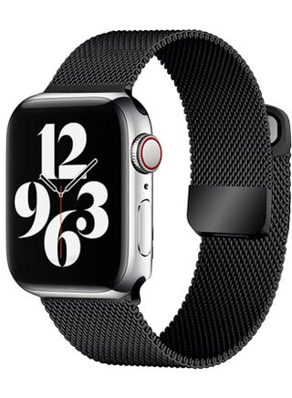 Stainless Steel Milanese Loop Band For Apple Watch 38mm Black - pzsku/ZFACA597F6280B6C5E660Z/45/_/1660739356/c31e9446-e7b2-4580-b603-046d2414bc02