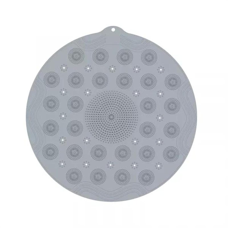 Veentus Bath Massage Mat, Silicone Shower Bath Mat Anti Slip Bathtub Bathroom Met with Suction Cup, Drain Hole & Anti Skid Non-Slippery Rubber Floormat for Toilet Kitchen Bathroom (Pack of 1 PIS) - Image 5
