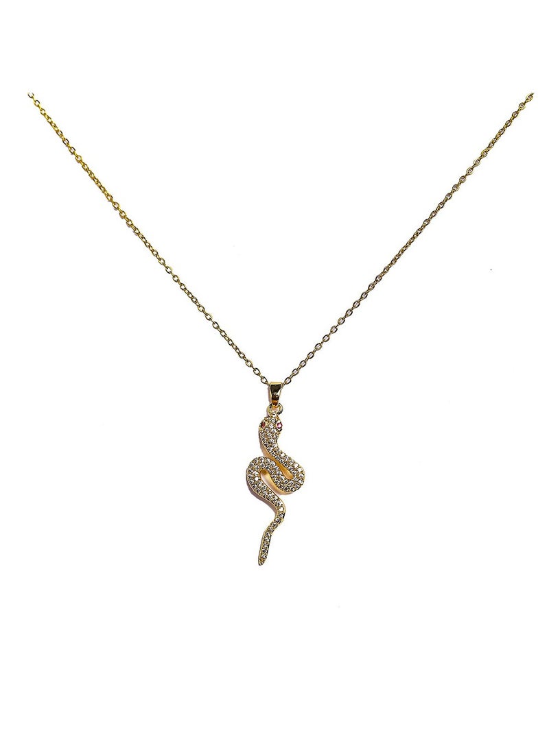FLUFFY Snake Necklace with a classic design and modern twist-Stan Steel  - Image 1