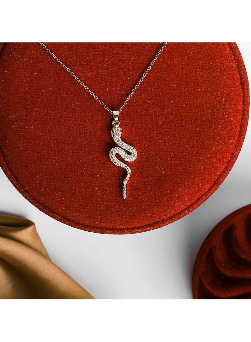 FLUFFY Snake Necklace with a classic design and modern twist-Stan Steel  - Image 3