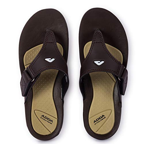 Adda Women's Brown & Beige Slipper Flip Flop - 5 UK - Image 2