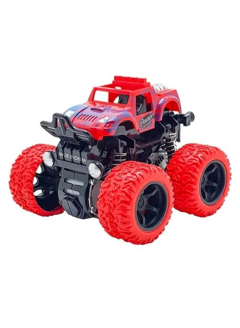 360° Rotating Mini Monster Stunt Car for Kids – Friction Powered Off-Road Toy Truck with Shock Absorbers – Durable Push and Go Rock Crawler Vehicle – Birthday Gift for Boys & Girls - Image 1