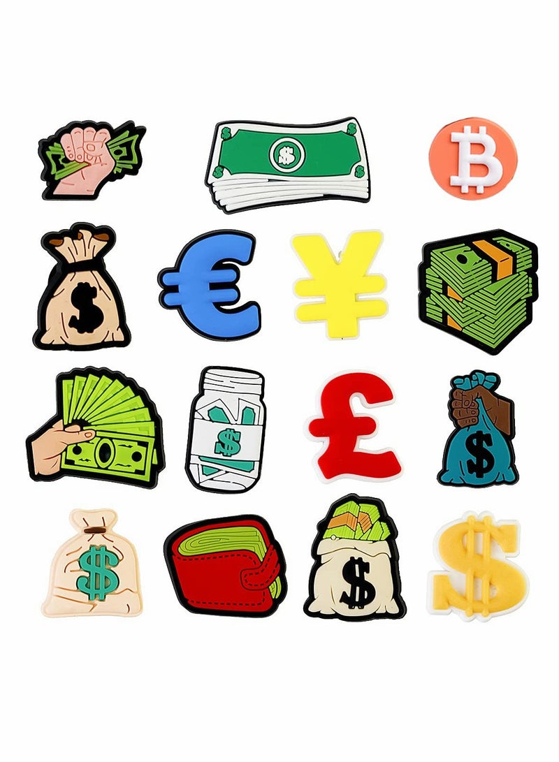 سحر أحذية كرتونية للتزيين، 15 قطعة إكسسوارات من PVC للرجال والنساء والأطفال والحفلات - Image 1