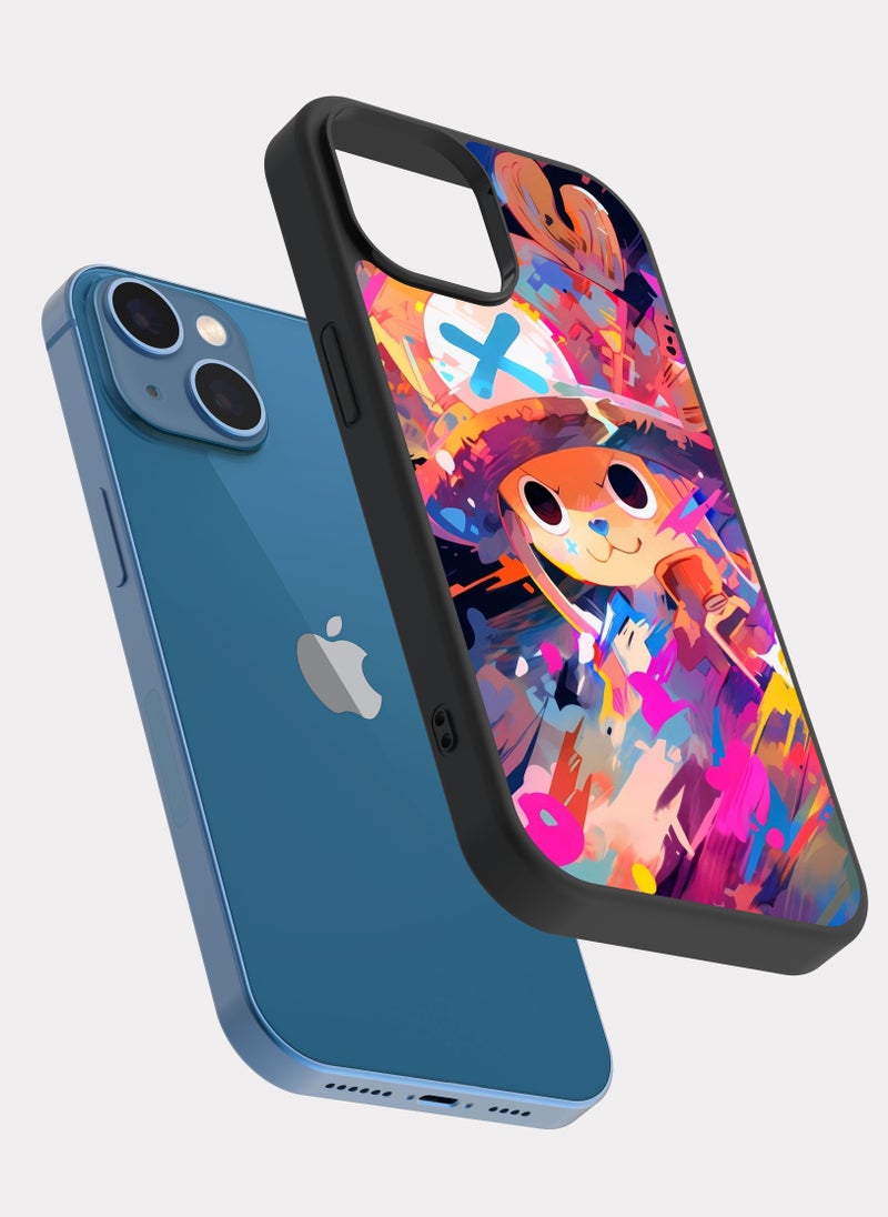 بكسلات كفر ايفون 13 ون بيس تشوبر متعدد الالوان - Image 2