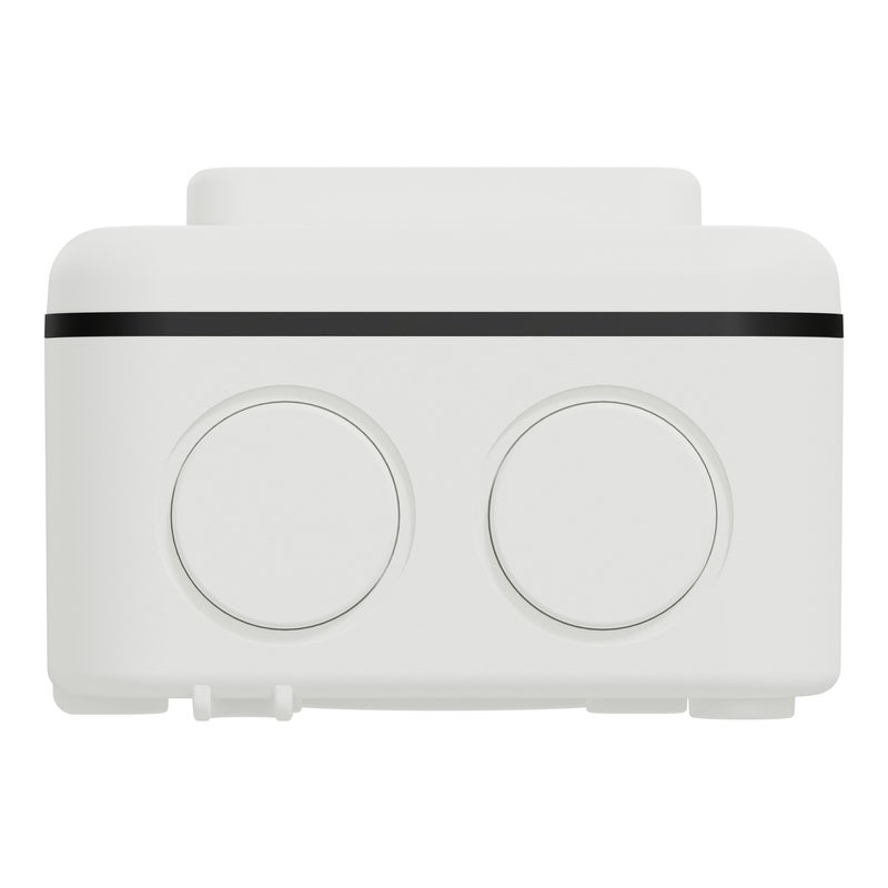 Schneider Electric مفتاح ثنائي الاتجاه 16AX 1 مجموعة IP66 أبيض خارجي مقاوم للعوامل الجوية - MURWP1612_WE - Image 5