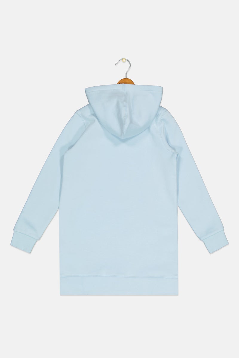 ESPRIT Kids Boy Long Sleeves Brand Logo Hooded Sweatshirts, Light Blue - Image 2