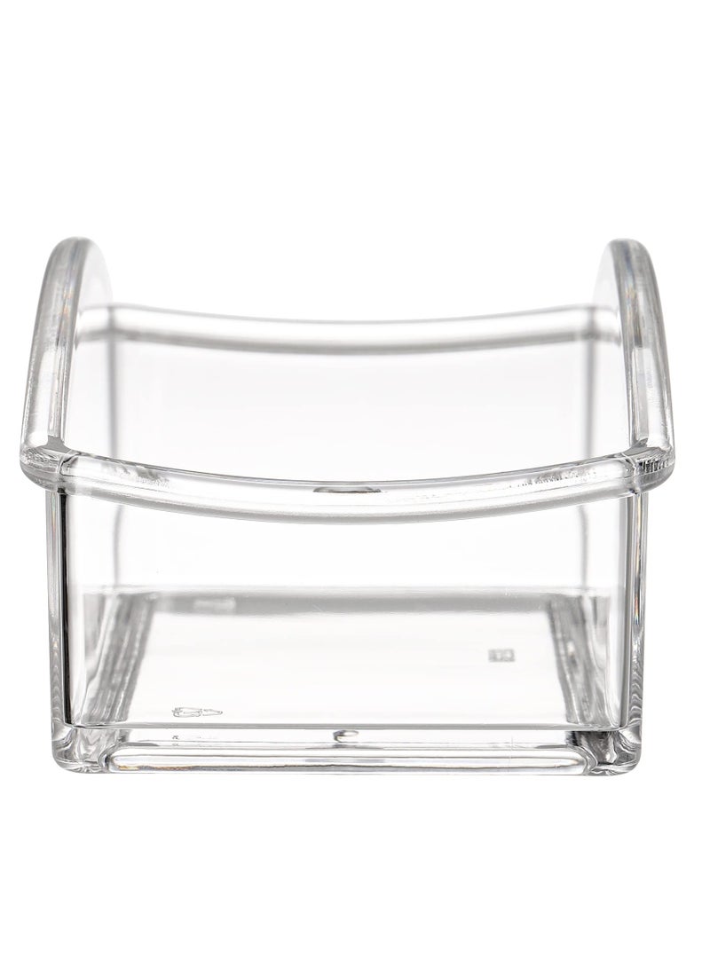 SYOSI 2 Pack Acrylic Tea Packet Organizer, Clear Tea Storage Box for Countertop, Cabinet, Kitchen Pantry, Small Tea Caddy Holder for Beverage Supplies, Sugar, Salt, Sweetened, Spice Pouch - Image 5