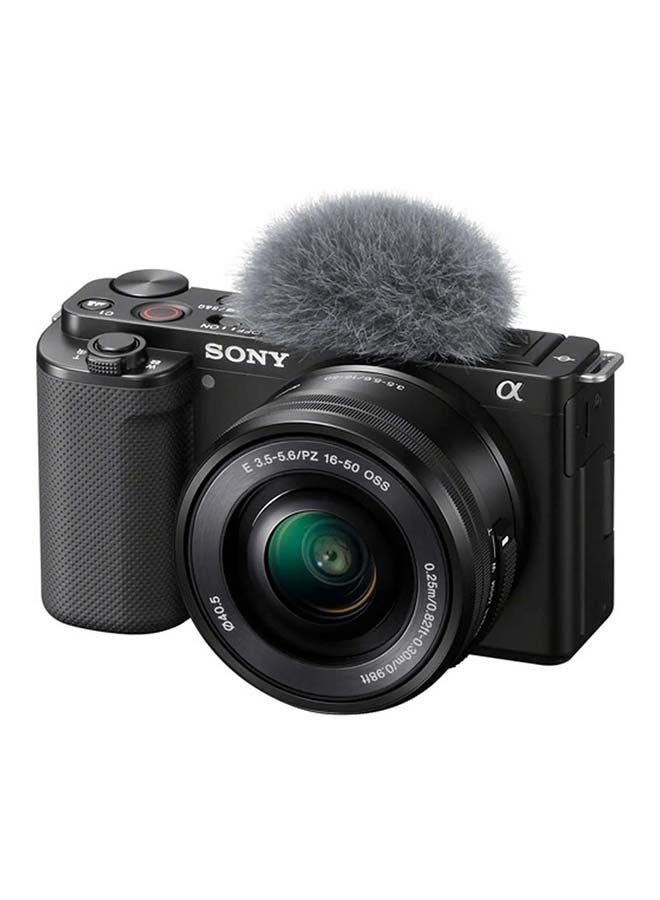 سوني كاميرا ألفا ZV-E10K بدون مرآة مع عدسة 16-50mm f/3.5-5.6 OSS II، مستشعر APS-C بدقة 24.2 ميجابكسل، فيديو 4K - أسود - Image 1