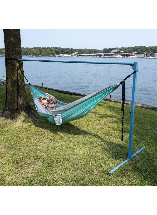 Equip Single Point Portable Hammock Stand - Perfect for Lounging & Camping Hammocks - Hang Around & Enjoy The Outdoors - Up to 400lbs Capacity  - Image 2