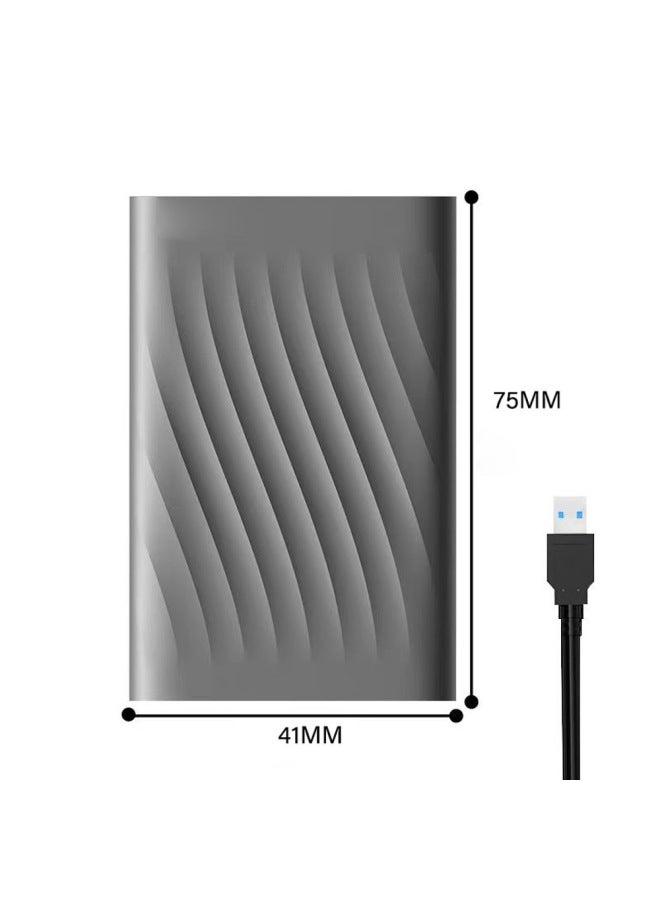 Expansion Mobile Hard Disk Large Capacity Solid State High Speed Transmission Computer SSDT9 Solid State 8TB-Capacity:6TB-Interface:Black - Image 4