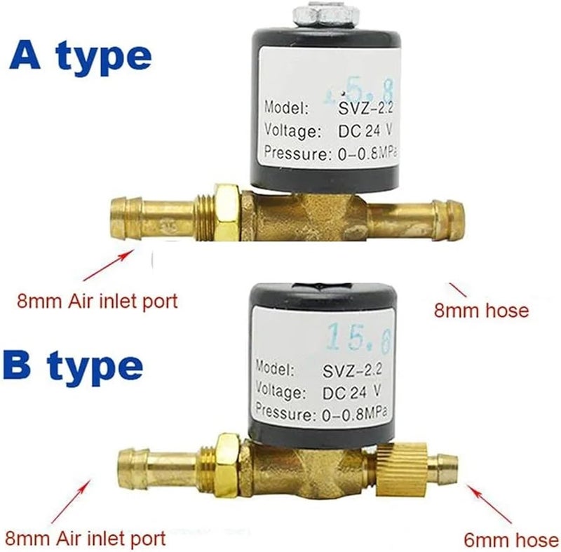 24VDC A Type 2.2mm Orifice 2 Way Solenoid Valve For Argon Arc Welding Machine - Image 4