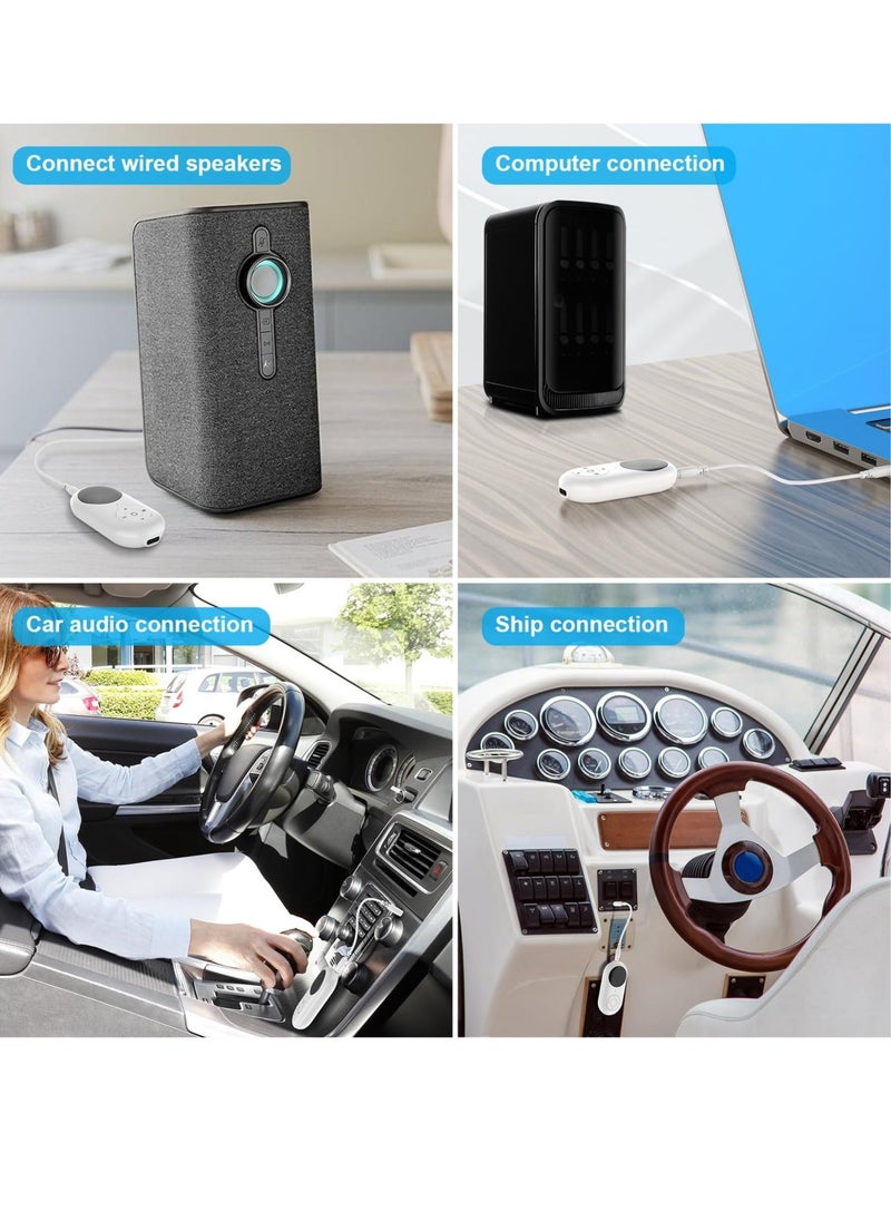 Y&D - Bluetooth Adapter, 5.3 Transmitter and Receiver,3.5mm Wireless Audio AptX Low Latency Dual Link Adapter for TV/PC/Home Sound System/Car - Image 1