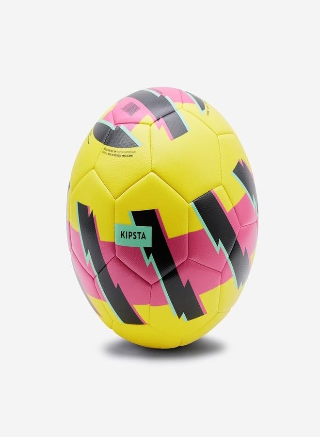 Decathlon Football Kids Learning Ball Size 5 Yellow Pink - Image 1