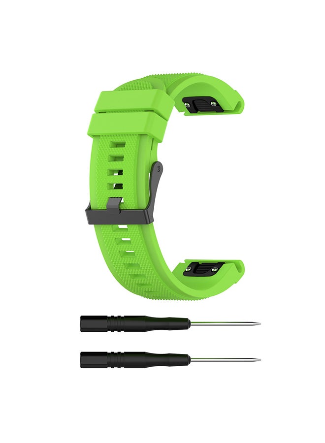 Voberry Replacement Watch Band For Garmin Fenix 5X Plus Green - Image 1