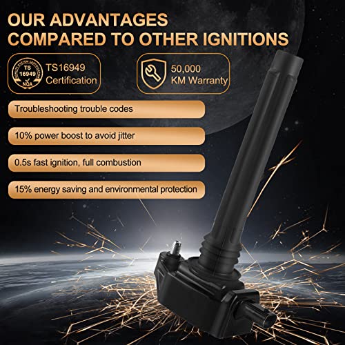 BLPextrm Ignition Coil Fits for Chry 200 300 Town Country, for Dodge Avenger Challenger Charger Dart Durango Grand Caravan Journey, for Jeep Grand Cherokee Wrangler, for Ram 1500, for VW Routan 3.6L UF648 - Image 5