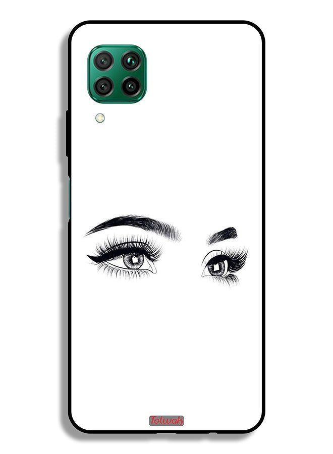 Tolwak Huawei P40 lite 4G Protective Case Cover Eyes Art - Image 2