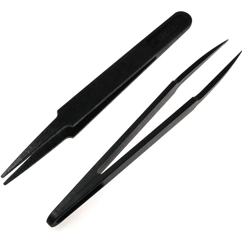 FORSCHER Antistatic Multifunctional Plastic Precision Tweezers Set Set of 5 Pcs - Image 2