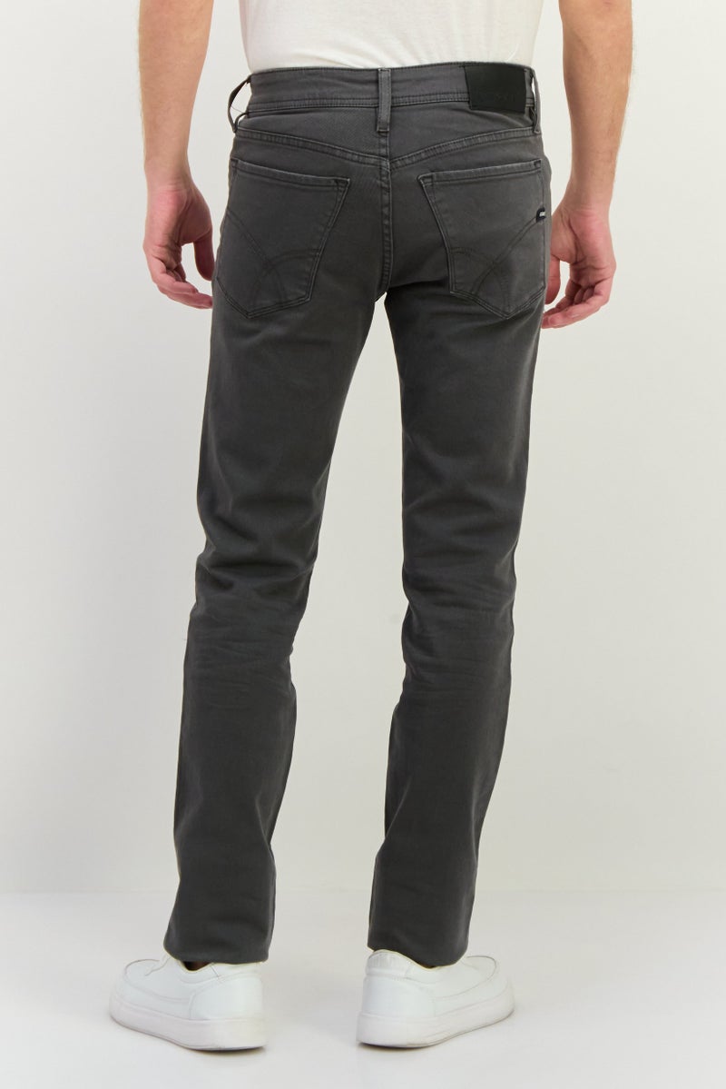 GAS جينز ألبرت للرجال بقصة ضيقة بلون رمادي قابل للتمدد - Image 3