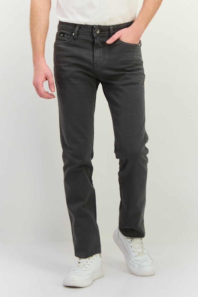 GAS جينز ألبرت للرجال بقصة ضيقة بلون رمادي قابل للتمدد - Image 1