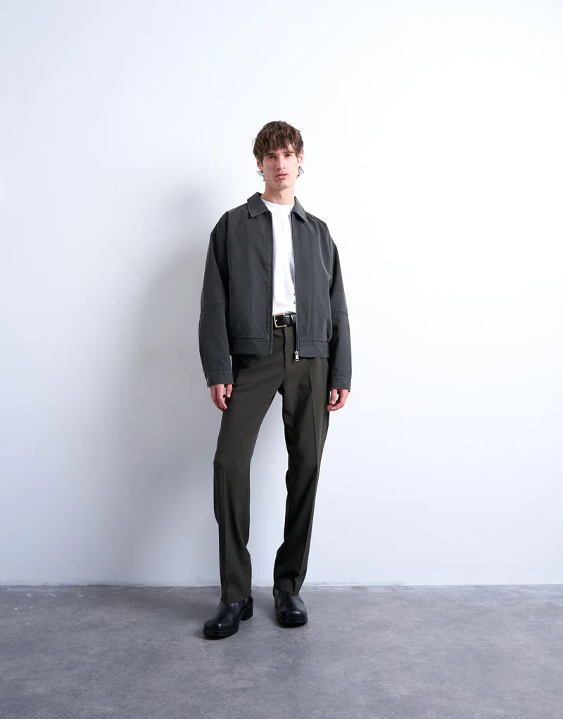 TOPMAN Suede Effect Jacket