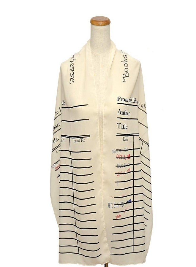 Universal Zone Library Card Chiffon Scarf. Library Scarf with Day Due Stamps. Chiffon Scarf, Summer Scarf, Light Scarf, Spring Scarf, Book Scarf. - Image 4