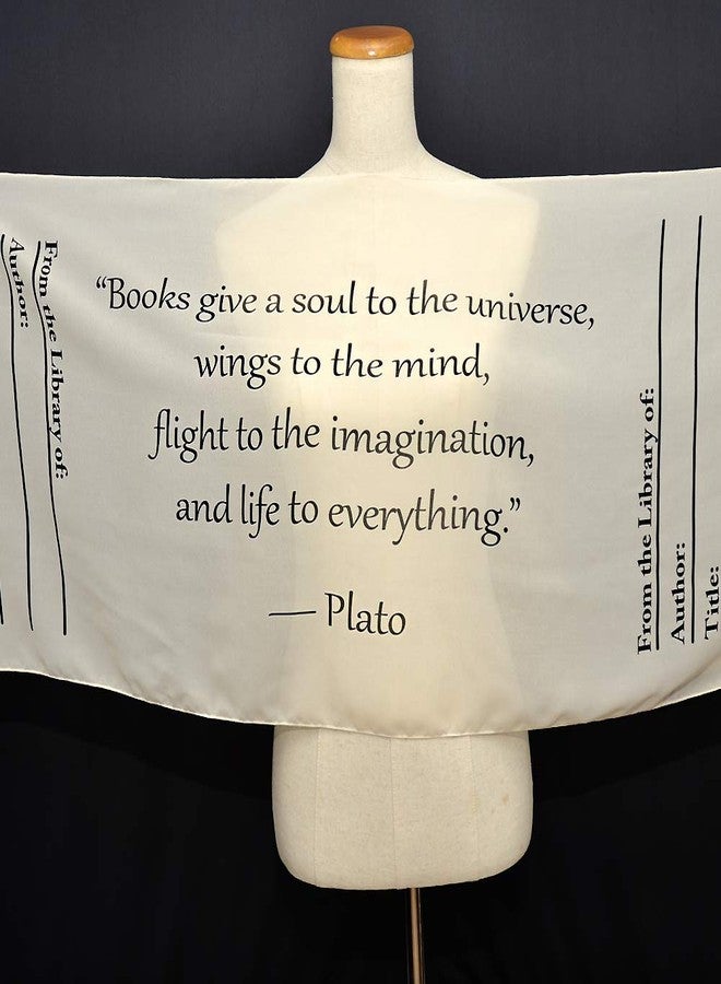 Universal Zone Library Card Chiffon Scarf. Library Scarf with Day Due Stamps. Chiffon Scarf, Summer Scarf, Light Scarf, Spring Scarf, Book Scarf. - Image 5