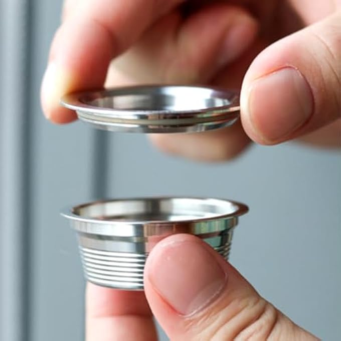 XBERSTAR Reusable Metal Coffee Capsules For Lavazza A Modo Mio Jolie Stainless Steel - Image 4