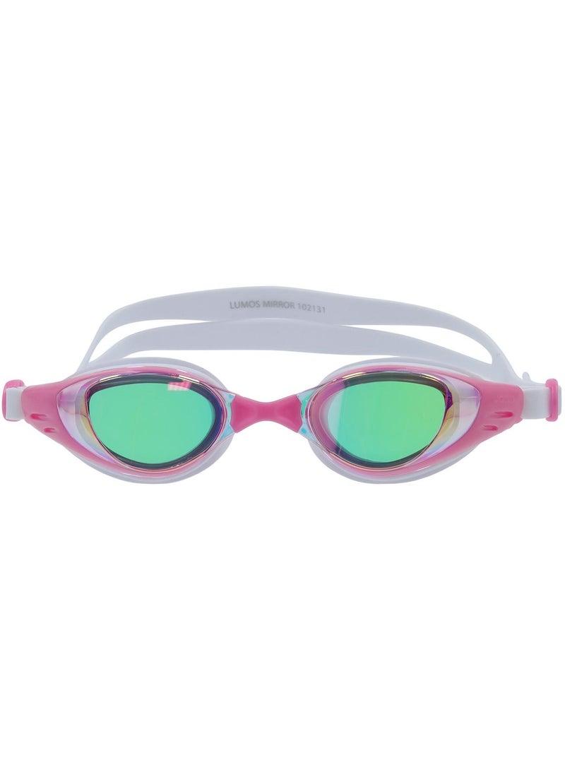 Joss Lumos Mirror Pink Adult Swimming Goggles  Uv Protection, Anti-Fog, Panoramic Lenses, Adjustable Nose Bridges, Comfortable Fit For Water Activities - Image 2