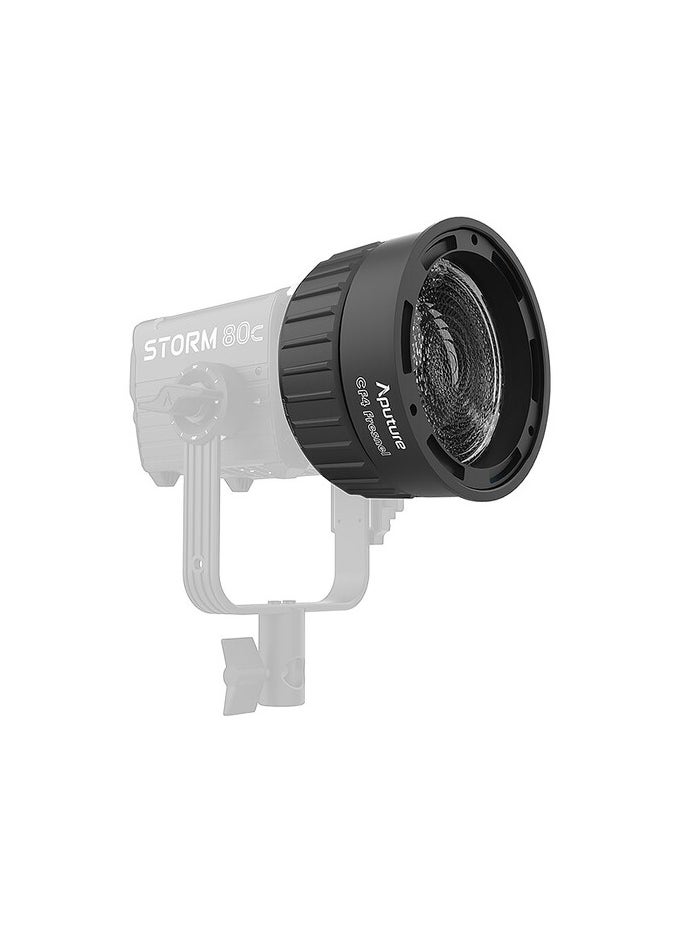 Aputure CF4 Fresnel Lens Modifier – Compatible with STORM 80c, Adjustable Beam Angle (15°–45°), Dual-Lens Optical Design, Silent Active Cooling, High Output Control for Professional Film & Studio Lighting