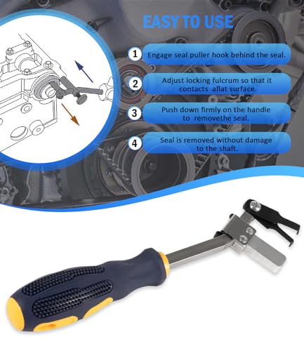 USSKYBOY SP009 Cam and Crank Shaft Seal Puller, Shaft Type Seal Puller, Shaft Seal Removal Tool - Image 3