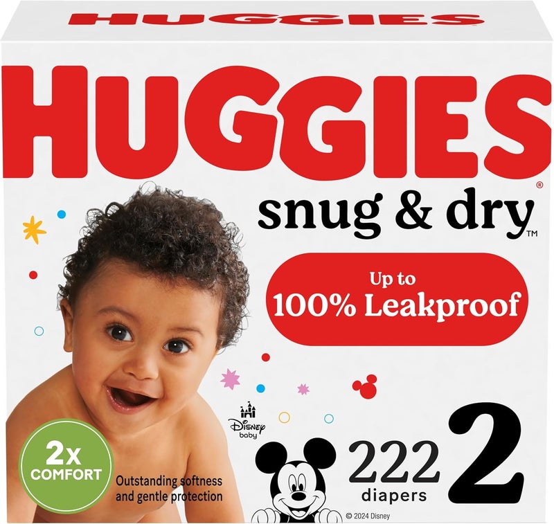 HUGGIES حفاضات هاجيز سنغ & دراي للأطفال، الحجم 2 - Image 1