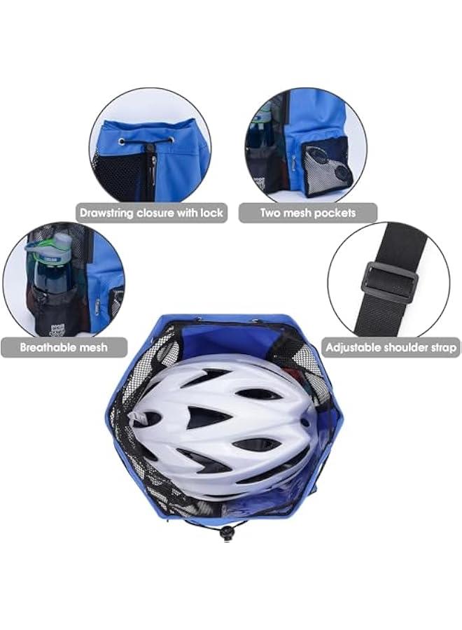 هوكور شنطة سباحة شبكية، شنطة ظهر برباط مع جيب مبلل، شنطة ظهر للشاطئ للسباحة وصالة الالعاب الرياضية ومعدات التمرين - Image 2