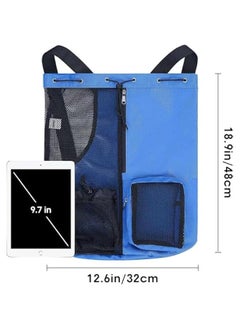 HOOKOR Mesh Swim Bag, Drawstring Backpack with Wet Pocket Beach Backpack for Swimming, for Swimming, Gym, and Workout Gear  - Image 4
