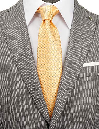 ZENXUS 70 inch XXL Long Neckties, Extra Long Ties for Big and Tall Men, Red, Navy, Golden Orange, 4-Pack - Image 4