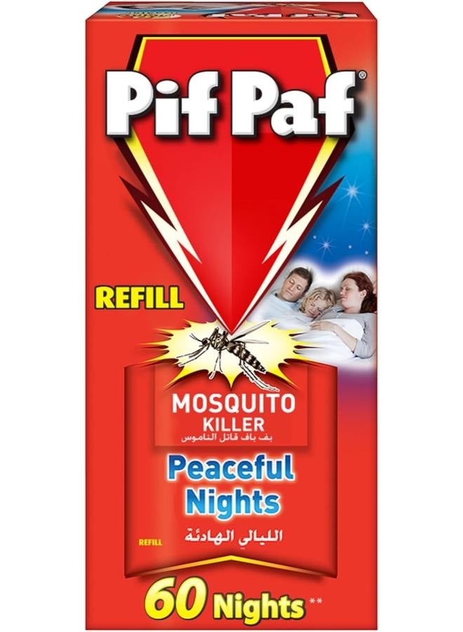 Pif Paf Mosquito Killer Liquid Electric Device Kit 60 Nights Refill 45ml - Image 1
