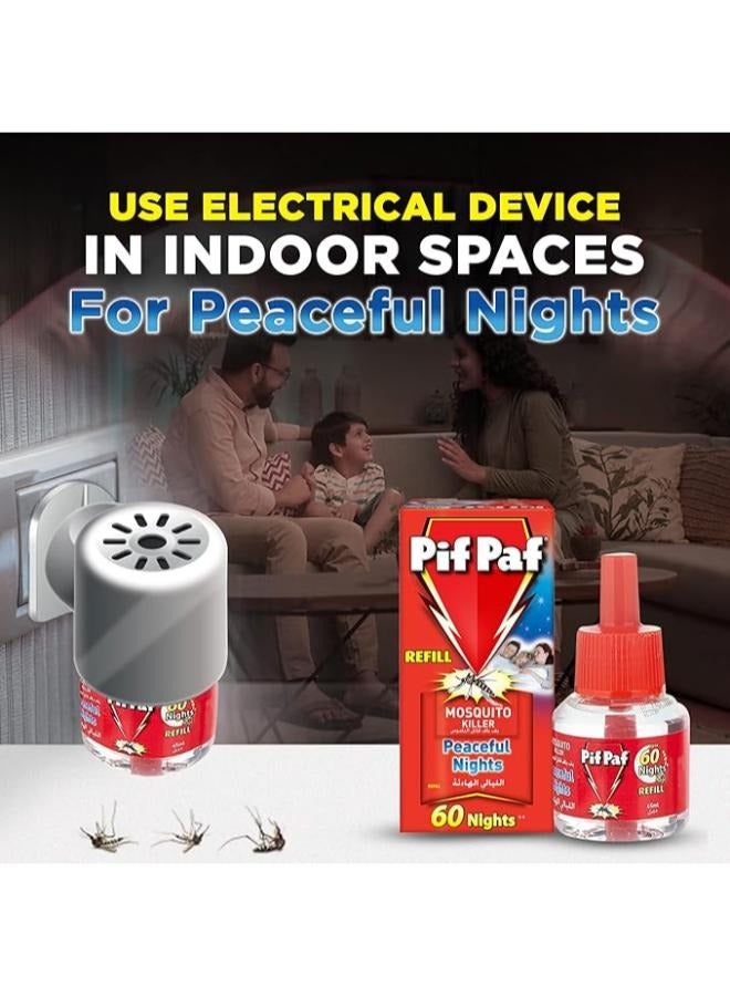 Pif Paf Mosquito Killer Liquid Electric Device Kit 60 Nights Refill 45ml - Image 5