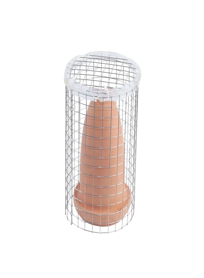 Saim Breeding Cone for Angel Fish, Ceramic Spawning Breed Cone with Net, Spawning Slates for Fish Tank Spawning Barrels for Discus Fish Angelfish - 6.69inch with Isolation Net - Image 1
