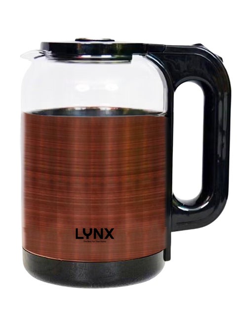 Premium Design Glass Body Electric Kettle, 1.7L Capacity, 1500W Power for Quick Boiling, Concealed Heating Element, Auto Shut-Off, Indicator Light, High-Quality Stainless Steel and Heat-Resistant Glass, Easy Water Level Monitoring, KT-2102