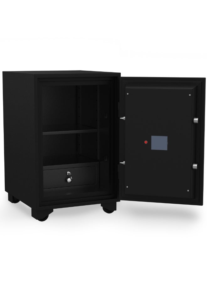 RIGID Fire Resistant Steel Safe with Digital & Key Lock, 130Kg  - Image 4