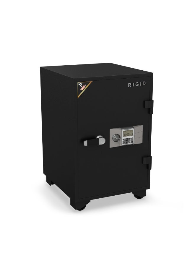 RIGID Fire Resistant Steel Safe with Digital & Key Lock, 130Kg  - Image 5
