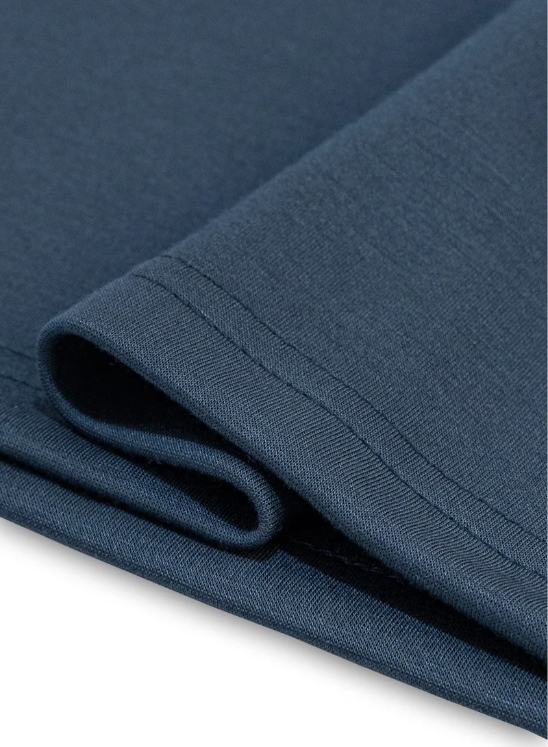 Shapes BLUE AIRSOFT CONTRAST PRINT T-SHIRT for Men | Best Price UAE