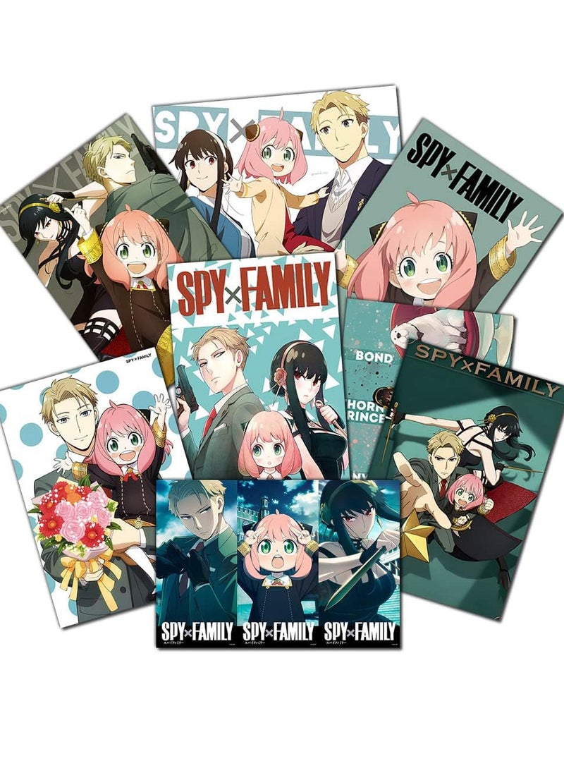 بوسترمان - 8 بوسترات انمي مانجا سباي اكس فاميلي حجم A4 - Image 1