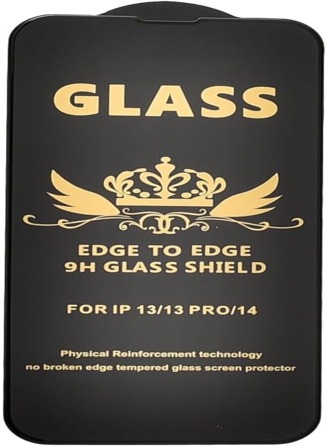 G-Power 9H Tempered Glass Screen Protector Premium With Anti Scratch Layer And High Transparency For Iphone 14 6.1" - Black