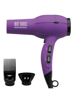 Hot Tools Pro Artist 1875W Turbo Ionic Dryer  Smooth Frizz Free Blowouts Purple
