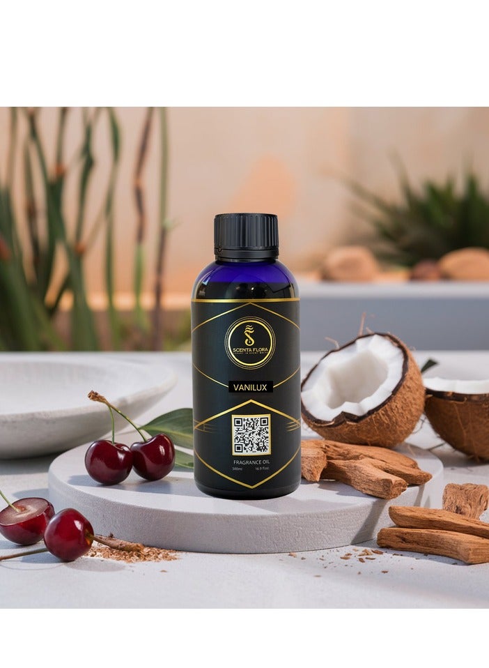 Scenta Flora Vanilux - Fragrance Oil for Scent Diffusers -Aromatherapy - Soothing, Healing and Relaxing scent (500 ml) - Image 1