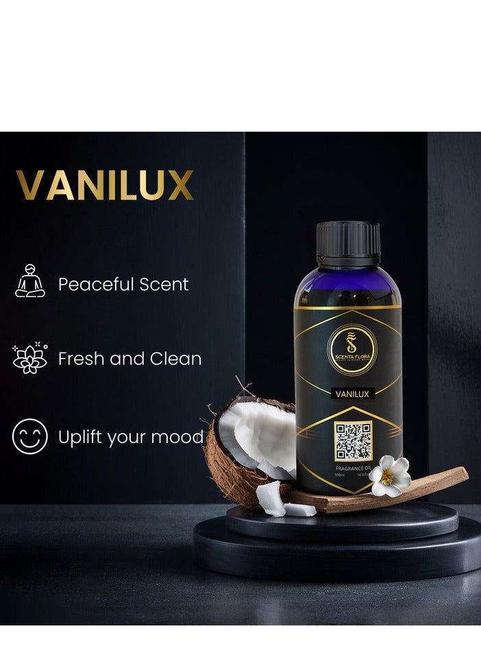 Scenta Flora Vanilux - Fragrance Oil for Scent Diffusers -Aromatherapy - Soothing, Healing and Relaxing scent (500 ml) - Image 3