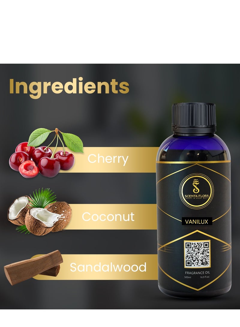 Scenta Flora Vanilux - Fragrance Oil for Scent Diffusers -Aromatherapy - Soothing, Healing and Relaxing scent (500 ml) - Image 5