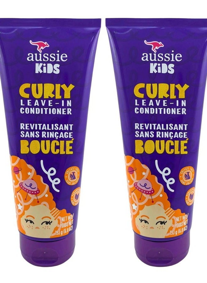 P&G-Aussie Aussie Kids Conditioner Leave-In Curly 6.8 Ounce (Pack of 2) - Image 1